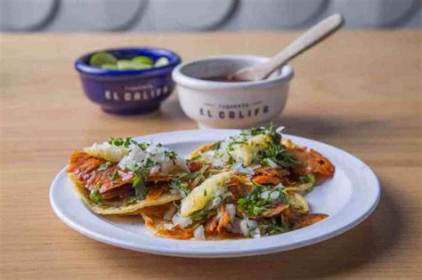 Tacos califa - El Califa is one of a few big-name taquerias that's bringing the brazen street classic to a button-down, posh format. The menu is expansive, focusing beef tacos (sirloin, flank, and rib-eye) as...